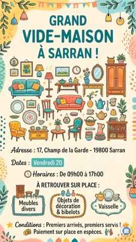 Image Vide maison Sarran (photo 1)