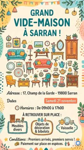 Image Vide maison Sarran (photo 1)