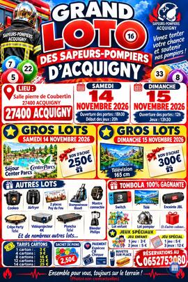 Image Grand loto des sapeurs-pompiers d’acquigny (photo 1)