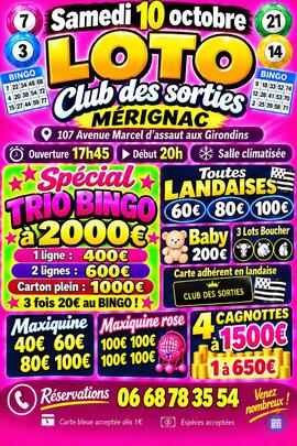 Image Très gros loto spécial très gros trio bingo et 5 cagnottes (photo 1)
