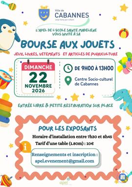 Image Bourse aux jouets - Cabannes (photo 1)