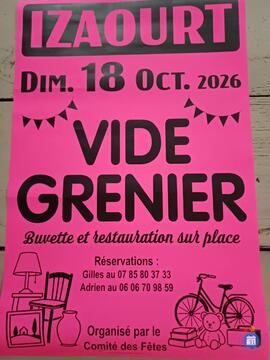 Image Vide Grenier du Comité des Fêtes d'Izaourt (photo 1)