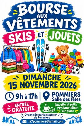 Image BOURSE AUX VETEMENTS-SKIS ET JOUETS (photo 1)