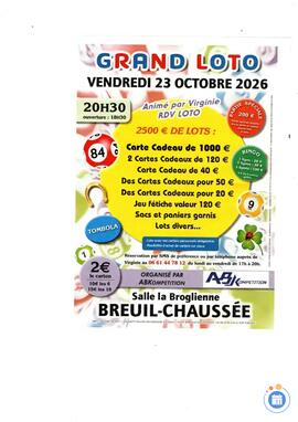 Image GRAND LOTO ANIME PAR VIRGINIE RDV LOTO A BREUIL CHAUSSEE (photo 1)