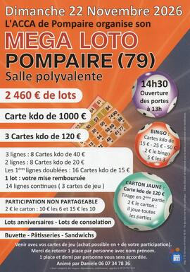 Image Méga loto de l'ACCA de Pompaire (photo 1)