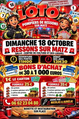 Image SUPER LOTO DES POMPIERS DE RESSONS (photo 1)