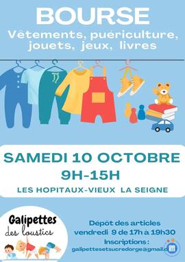 Image Bourse aux vêtements enfants, matériel de puériculture, jeux, jouets et livres (photo 1)