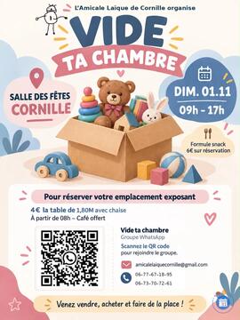 Image Vide ta chambre de l’amicale laïque de Cornille (photo 1)