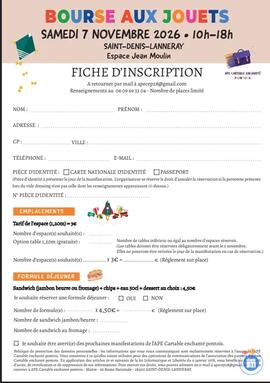 Image Bourse aux jouets de l'APE cartable enchanté Pontois (photo 1)