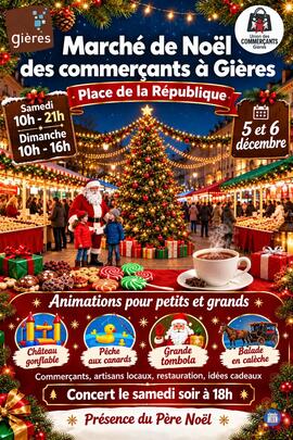 Image MARCHÉ DE NOËL DES COMMERÇANTS DE GIÈRES (photo 1)