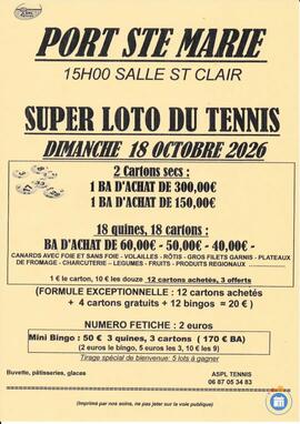 Image Loto tennis port sainte marie (photo 1)