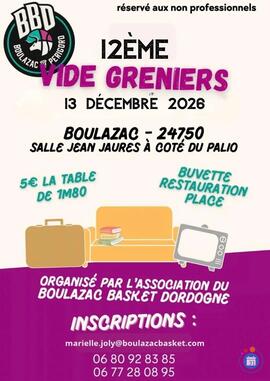 Image vide grenier Boulazac basket Dordogne association (photo 1)