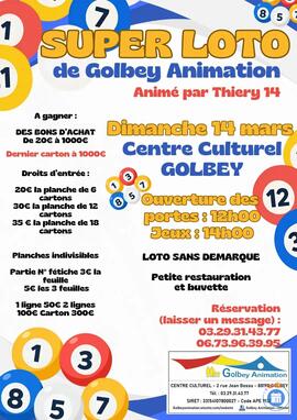Image SUPER LOTO de Golbey Animation (photo 1)