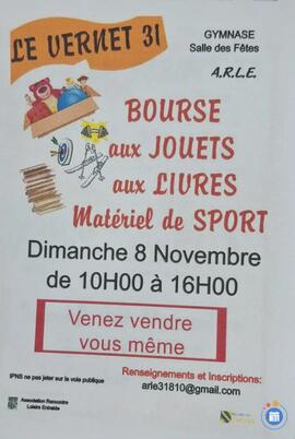 Image Bourse aux jouets, livres et matériel de sport (photo 1)