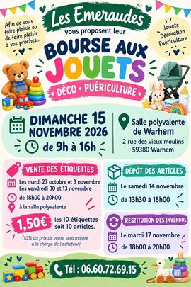 Image Bourse aux jouets puéricultures et décorations (photo 1)