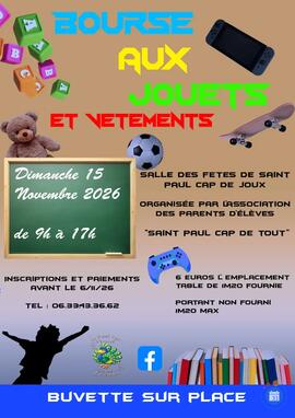 Image Bourse aux jouets et aux vêtements de Saint Paul Cap de Tout (photo 1)