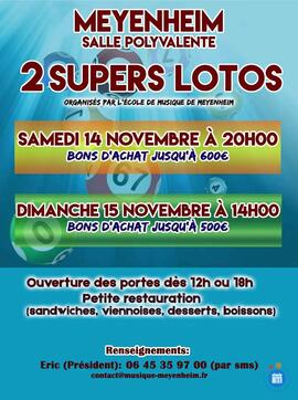 Image Super loto de l'Ecole de musique de Meyenheim (photo 1)