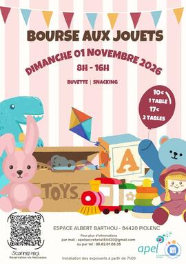 Image Bourse aux jouets de l'Apel de l'école des jardins (photo 1)