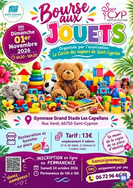Image Bourse aux Jouets et puériculture - Cercle des Nageurs de Saint Cyprien (photo 1)