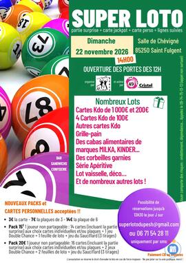 Image MÉGA LOTO / PAYS DES ESSARTS HANDBALL/ ANIMATION 