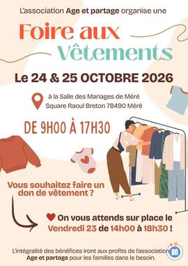 Image FOIRE AUX VÊTEMENTS à Méré ! (photo 1)