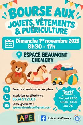 Image Bourse aux jouets, vêtements & puériculture (photo 1)
