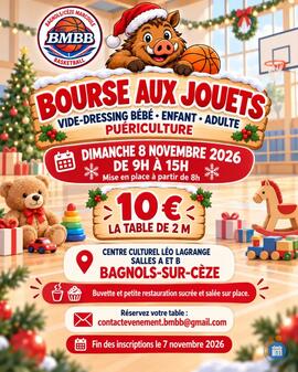 Image Bourse aux jouets et vide dressing BMBB (basket bagnols) (photo 1)