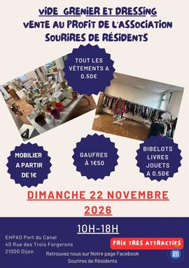 Image VIDE GRENIER DE L'ASSOCIATION SOURIRES DE RESIDENTS (photo 1)