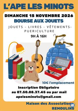 Image BOURSE AUX JOUETS PUERICULTURE VETEMENTS ENFANTS (photo 1)
