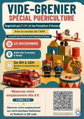 Image Vide grenier puériculture, APE / pompiers (photo 1)