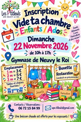 Image Brocante enfants ados en salle (photo 1)