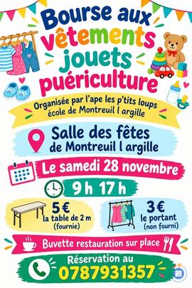 Image Bourses aux jouets vêtements et puericulture (photo 1)