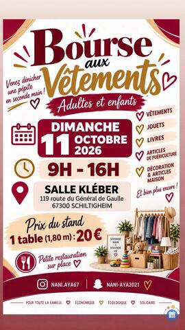 Image Bourse au vêtements, vide grenier, jouet, puériculture (photo 1)