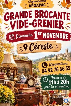 Image Vide grenier brocante a cereste 04 (photo 1)