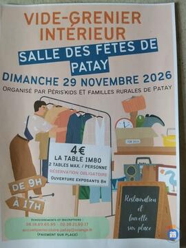 Image Vide grenier intérieur de Péris'kids et Familles Rurales de Patay (photo 1)
