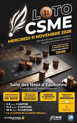 Image Loto du CSME BADMINTON (photo 1)