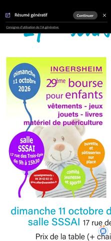 Image Bourse au vêtements ingersheim (photo 1)