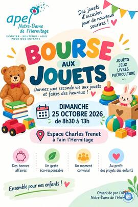 Image Bourse aux jouets, articles de puériculture, et vêtements jusqu'à 12 ans (photo 1)