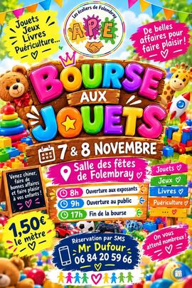 Image Bourse aux jouets APE Les Ecoliers de FOLEMBRAY (photo 1)