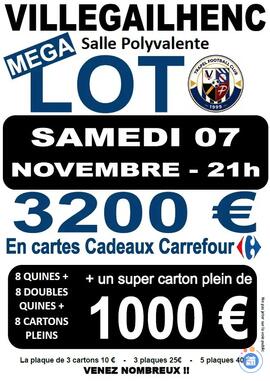 Image MEGA LOTO AVEC 3200€ DE LOTS (photo 1)