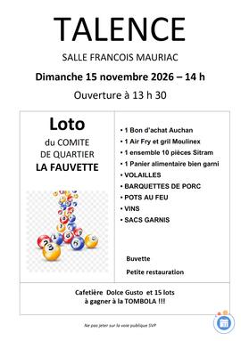 Image Loto du comité La Fauvette (photo 1)