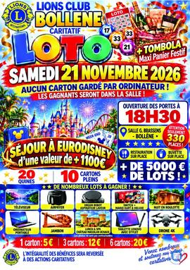 Image LOTO CARITATIF DU LIONS CLUB BOLLENE TRICASTIN (photo 1)