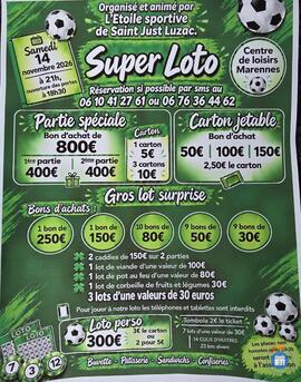 Image Super loto du foot St Just luzac (photo 1)