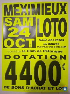 Image LOTO Club PETANQUE DE MEXIMIEUX (photo 1)