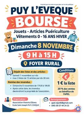 Image BOURSE VETEMENST JOUETS ET PUERICULTURE (photo 1)