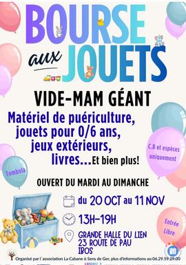 Image BOURSE AUX JOUETS ET VIDE MAM (photo 1)