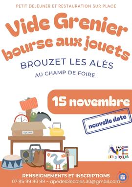 Image Vide grenier et bourse aux jouets de L'APE DES 3 ÉCOLES (photo 1)