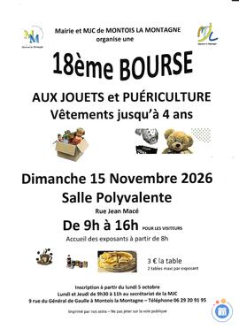 Image 18ème bourse aux jouets et puériculture (vêtements jusqu'à 4 ans) (photo 1)