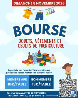 Image Bourse aux jouets, vêtements et objets de puériculture (photo 1)