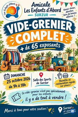 Image Vide-greniers organisé par l'Amicale les enfants d'abord (photo 1)